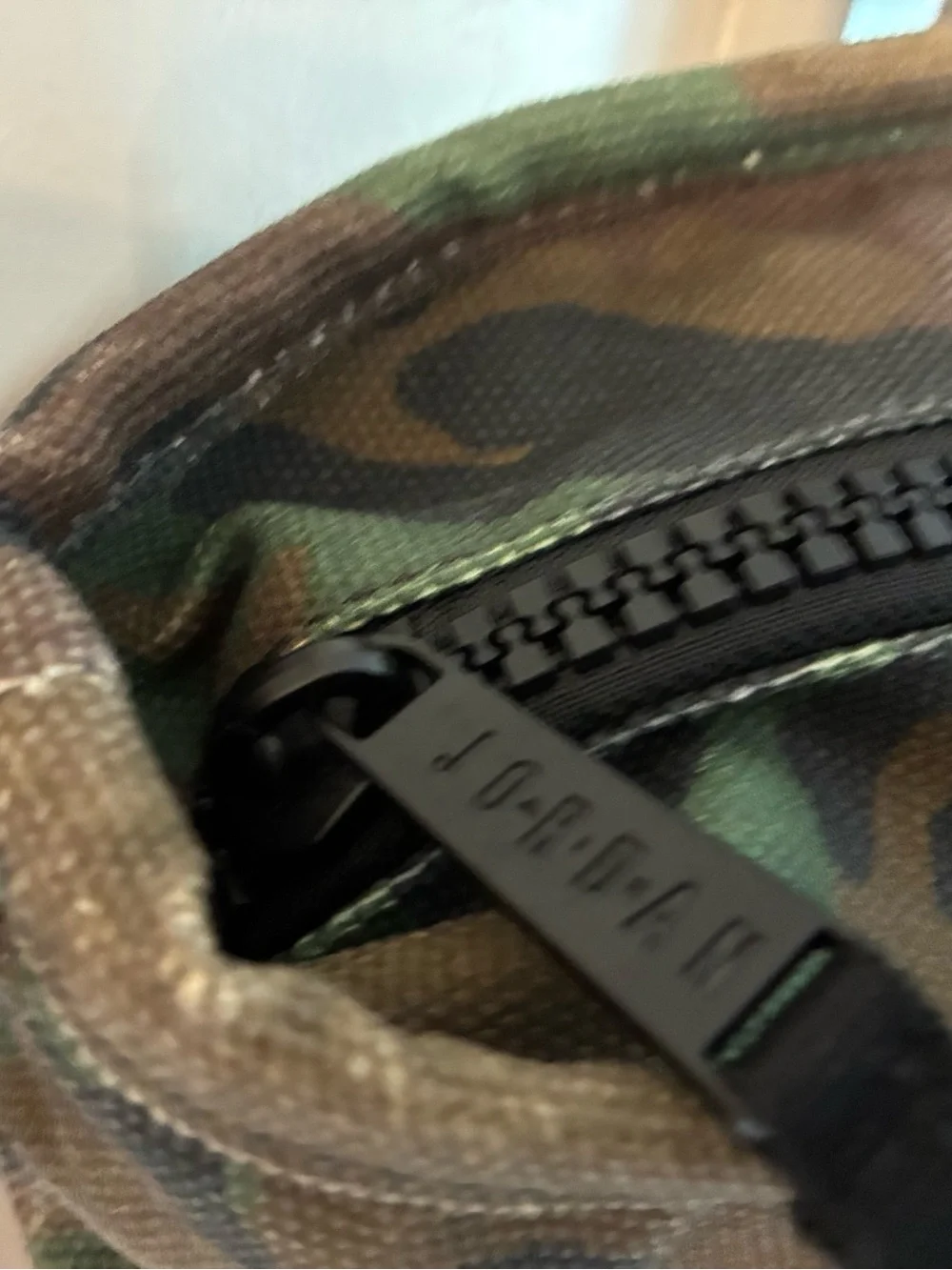 Jordan Camo Duffel Tote - Green and Brown